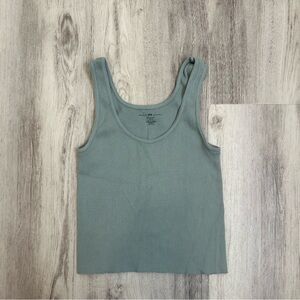 Brandy Melville Ribbed Tank Sage Green